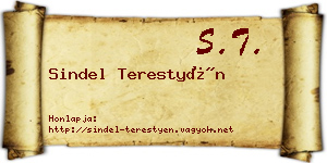 Sindel Terestyén névjegykártya